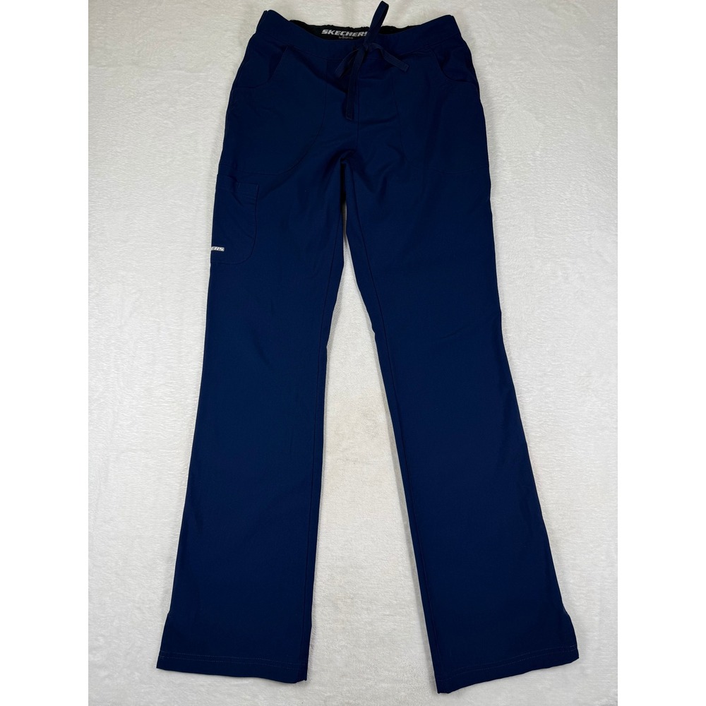 Skechers by Barco Navy Blue Scrub Pants Womens Cargo Athletic Medical S